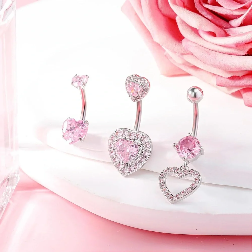 🆕 Heart 💕Belly Button Rings! - Picture 4 of 4